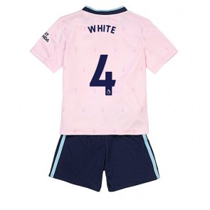 Arsenal Benjamin White #4 Tredjedraktsett Barn 2022-23 Kortermet (+ Korte bukser)